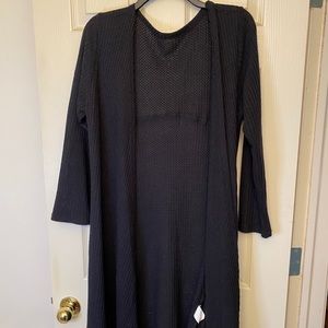 Waffle Knot Long Cardigan
